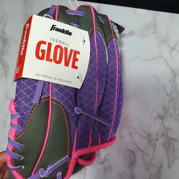Franklin Fielding Glove Teeball Right Hand Throw Purple - Picture 4 of 4